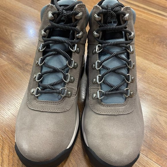 Women TIMBERLAND WOMEN\'S WHITE LEDGE WATERPROOF MID HIKER TAUPE SUEDE A2KXV ALL SIZES